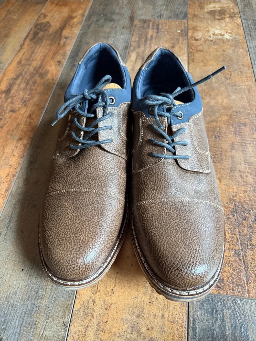 Freeman’s Men's Brown Casual Lace-Up Shoes - Comfortable Everyday Style Sz 13